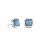 Birthstone März Ohrringe Blauer Aventurin Silber von COEUR DE LION