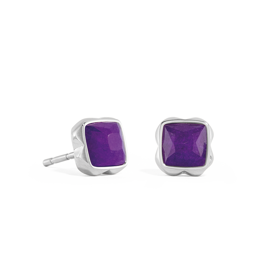 Birthstone Februar Ohrringe Sugilith Silber