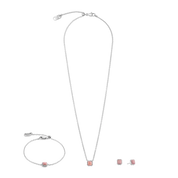 Birthstone Juli Ohrringe Rhodochrosit Silber von COEUR DE LION – im Set mit passenden Schmuckstücken