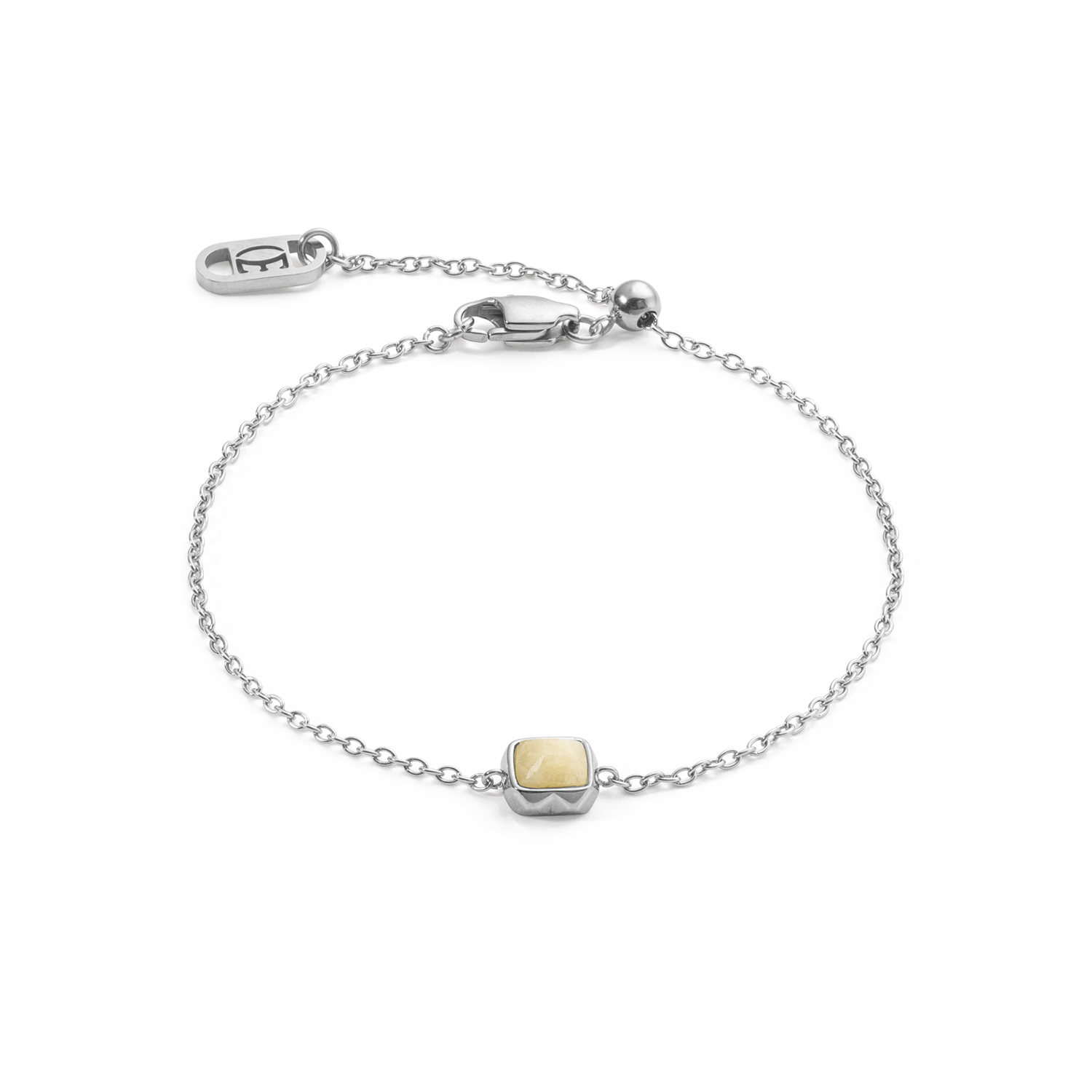 Birthstone November Armband Citrin Silber von COEUR DE LION