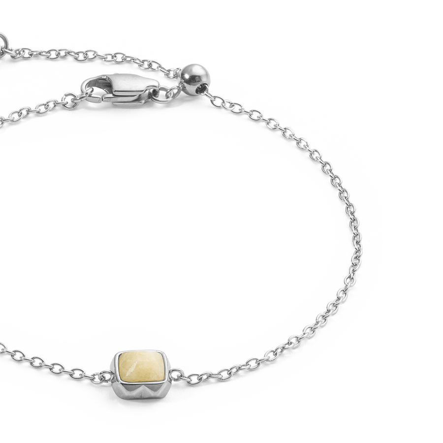 Birthstone November Armband Citrin Silber