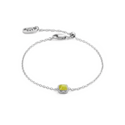 Birthstone August Armband Grüner Jade Silber von COEUR DE LION