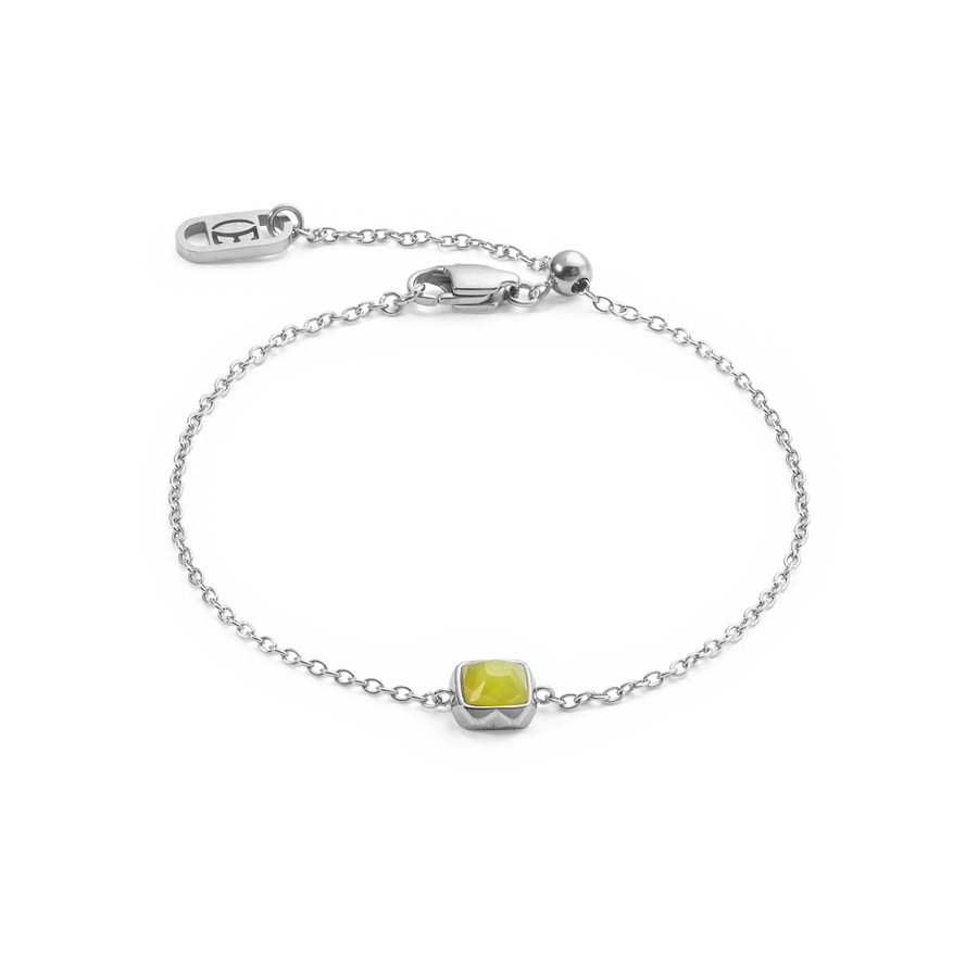 Birthstone August Armband Grüner Jade Silber