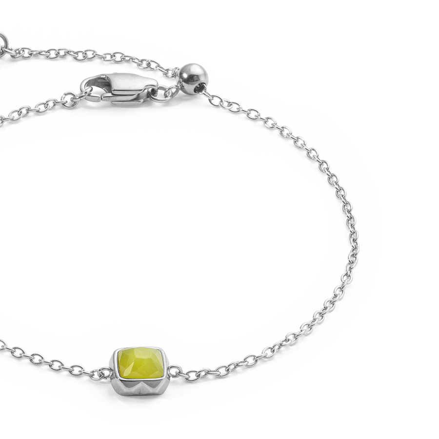 Birthstone August Armband Grüner Jade Silber