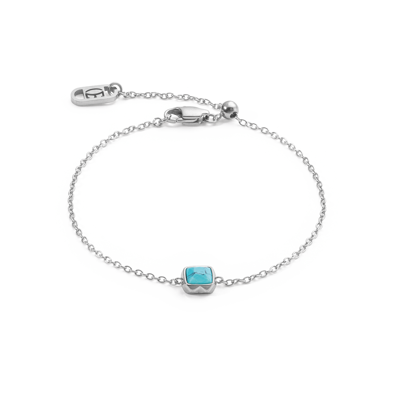 Birthstone Dezember Armband Türkis Silber von COEUR DE LION