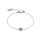 Birthstone März Armband Blauer Aventurin Silber