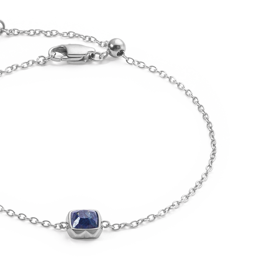 Birthstone September Armband Lapislazuli Silber