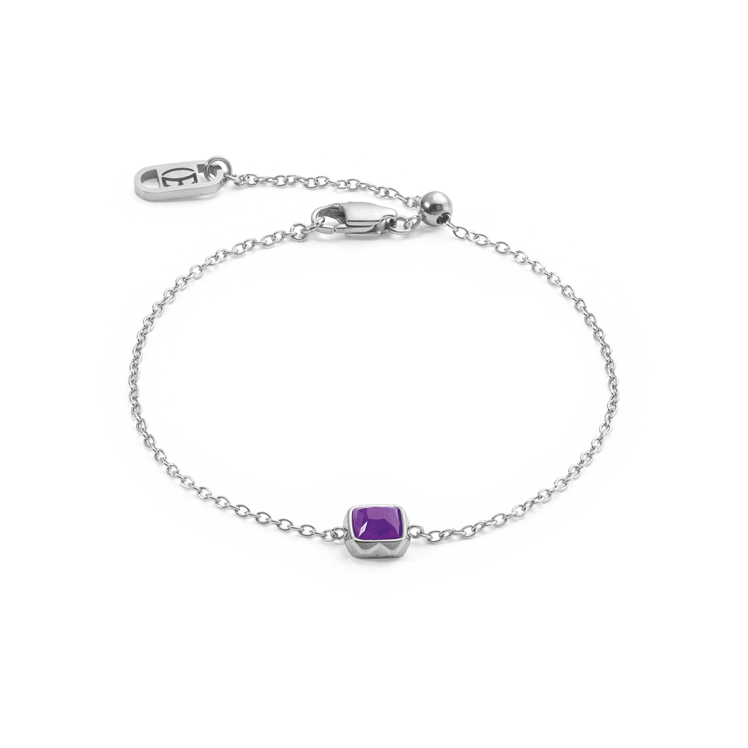 Birthstone Februar Armband Sugilith Silber von COEUR DE LION