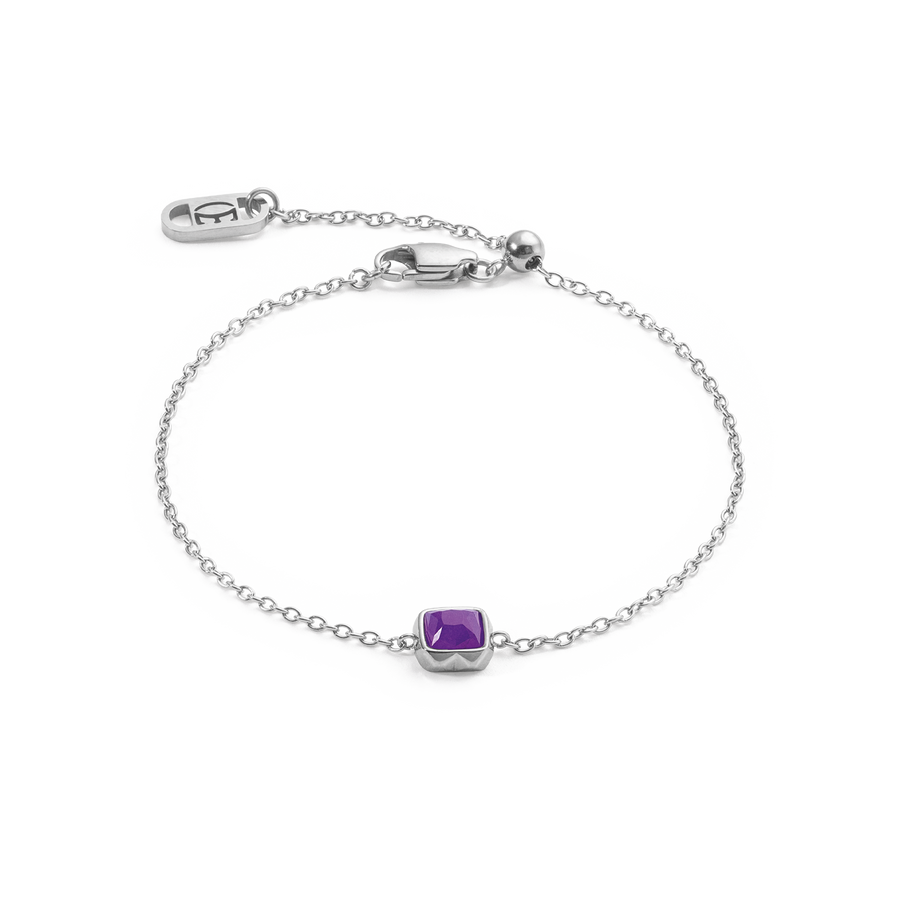 Birthstone Februar Armband Sugilith Silber