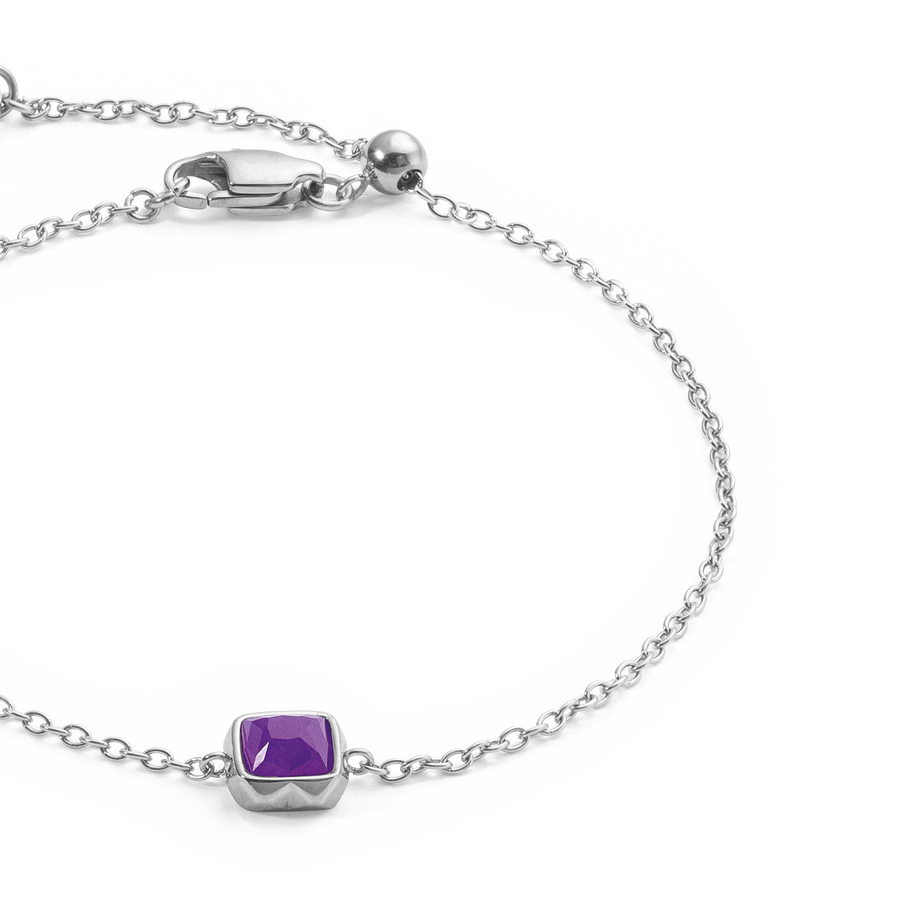 Birthstone Februar Armband Sugilith Silber