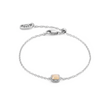 Birthstone Juni Armband Crème Jade Silber