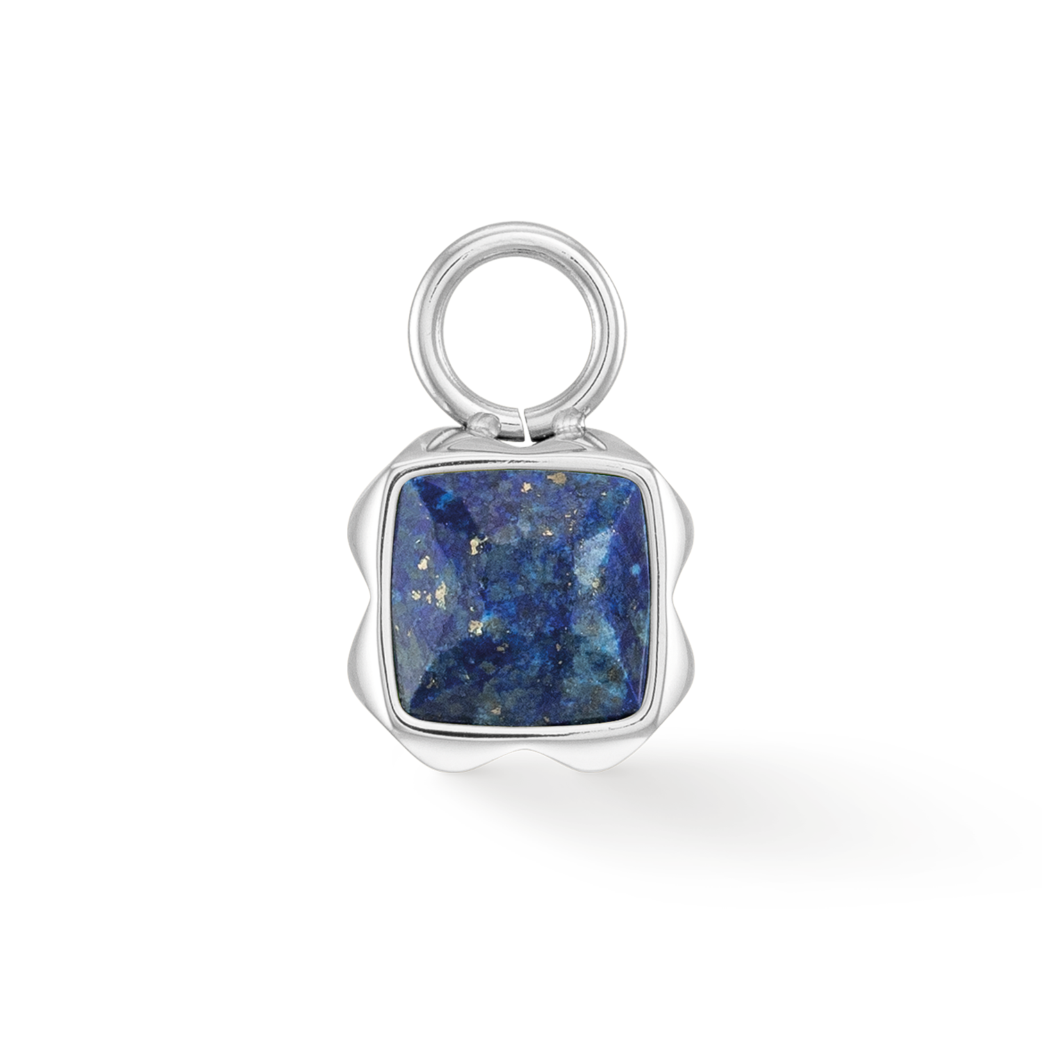 Birthstone September Charm Lapislazuli Silber