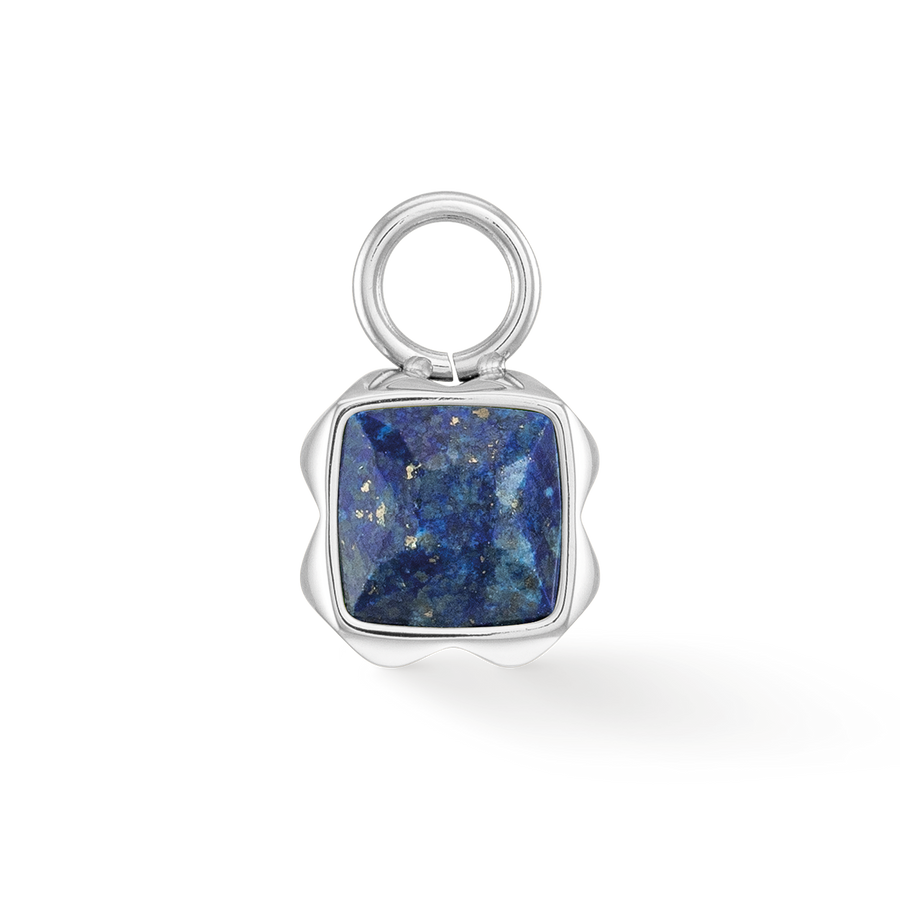 Birthstone September Charm Lapislazuli Silber