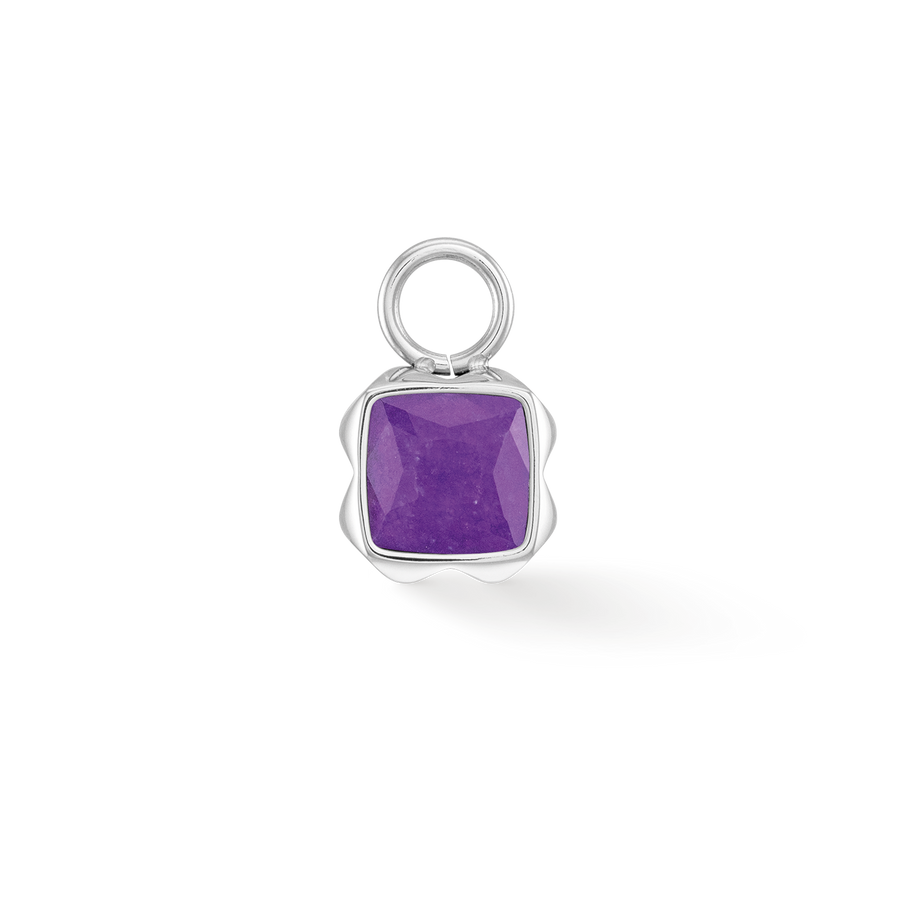 Birthstone Februar Charm Sugilith Silber