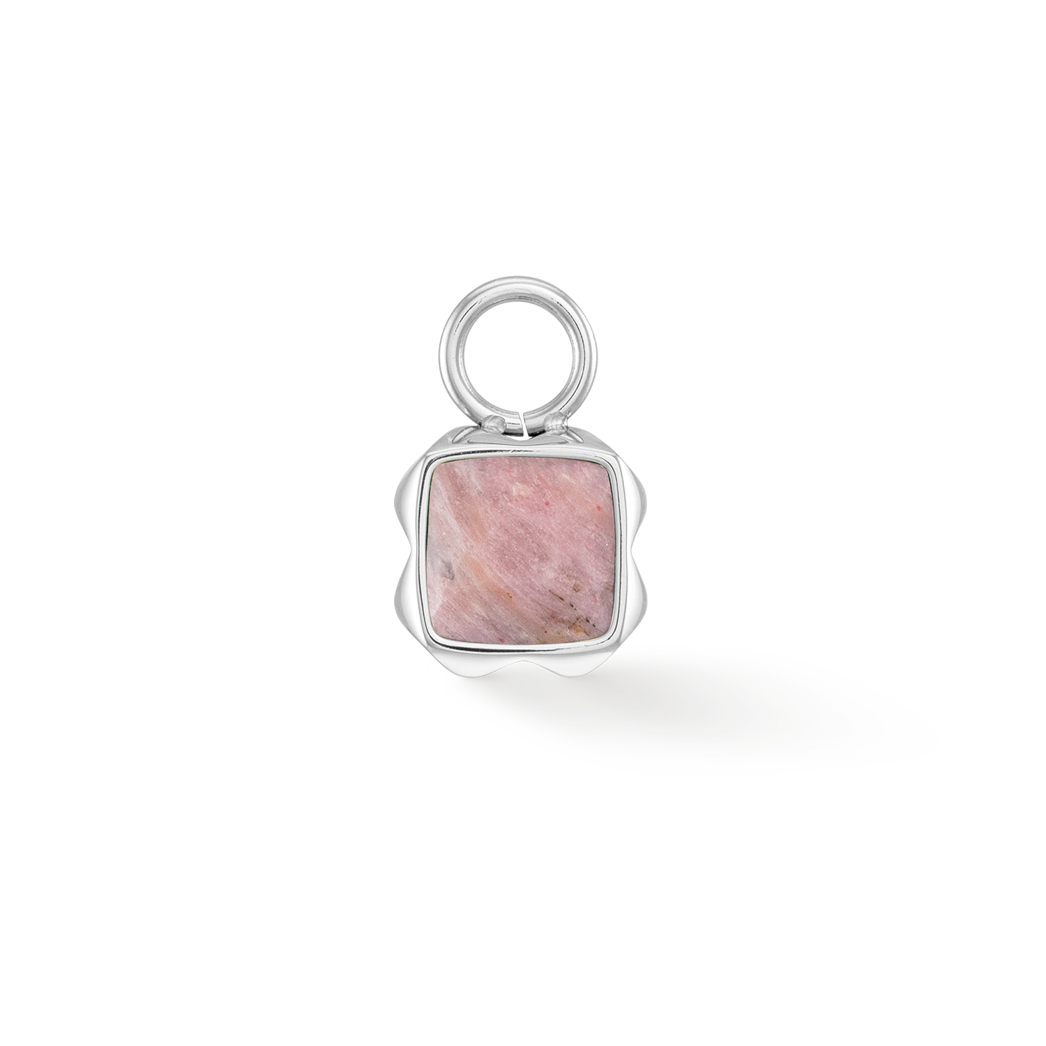 Birthstone Juli Charm Rhodochrosit Silber