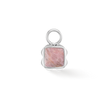 Birthstone Juli Charm Rhodochrosit Silber