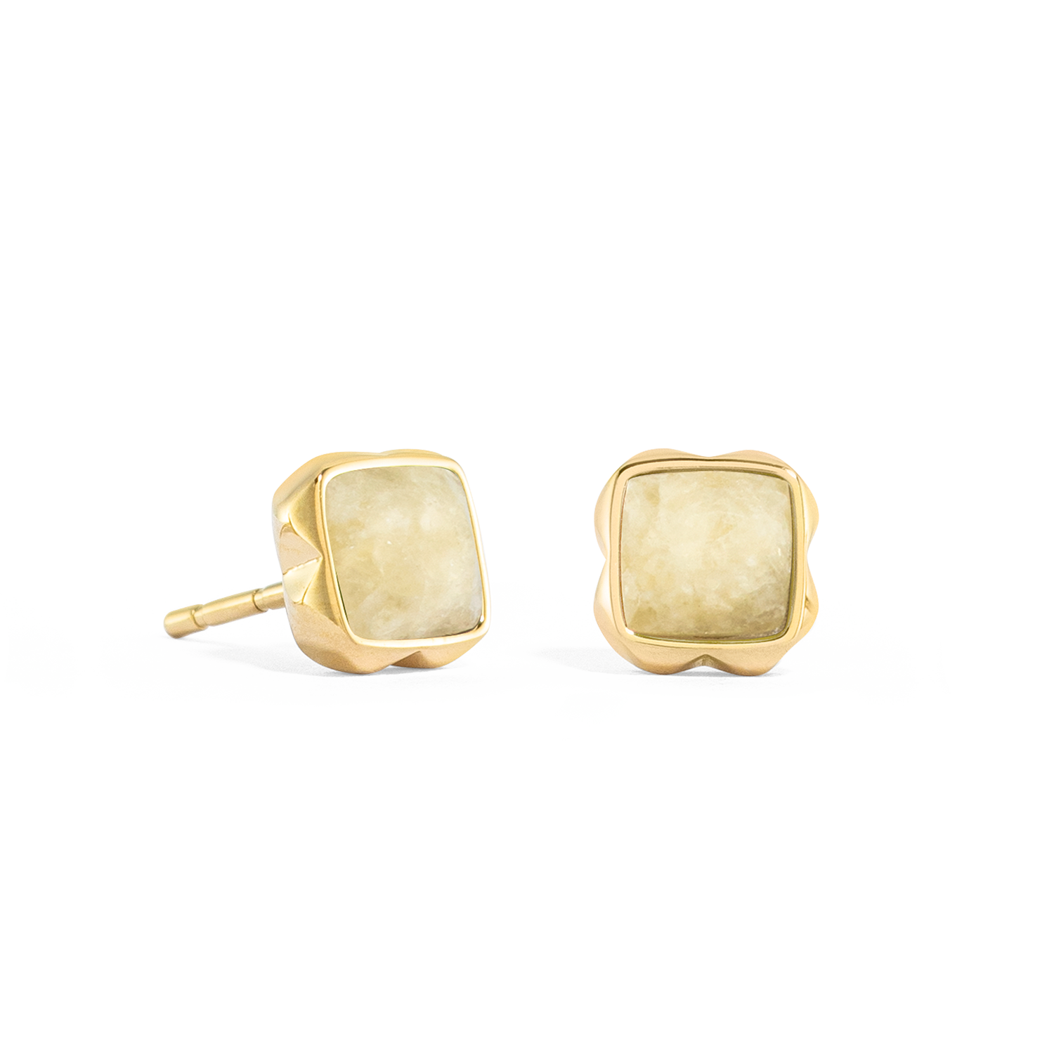 Birthstone November Ohrringe Citrin Gold von COEUR DE LION