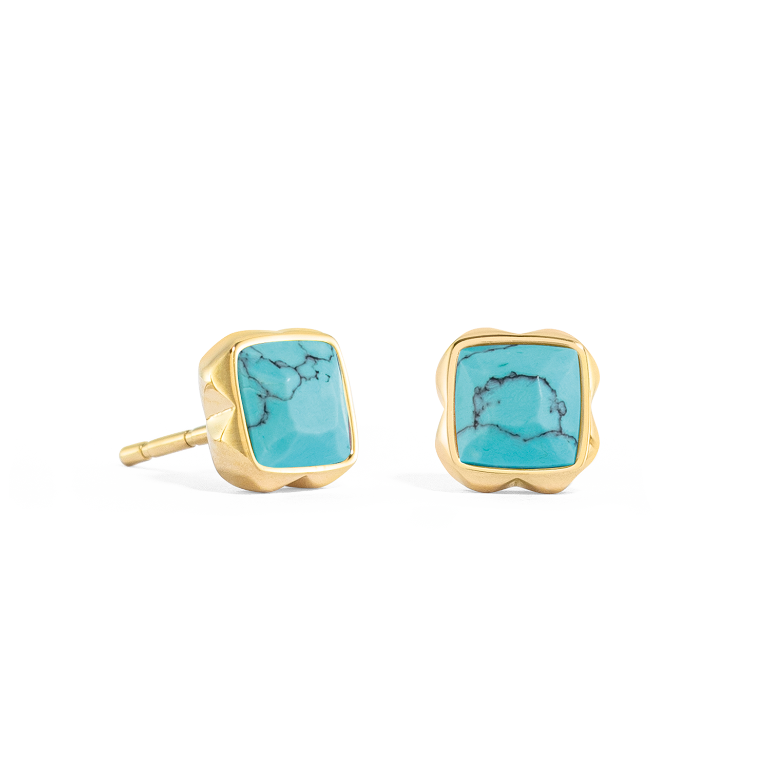 Birthstone Dezember Ohrringe Türkis Gold