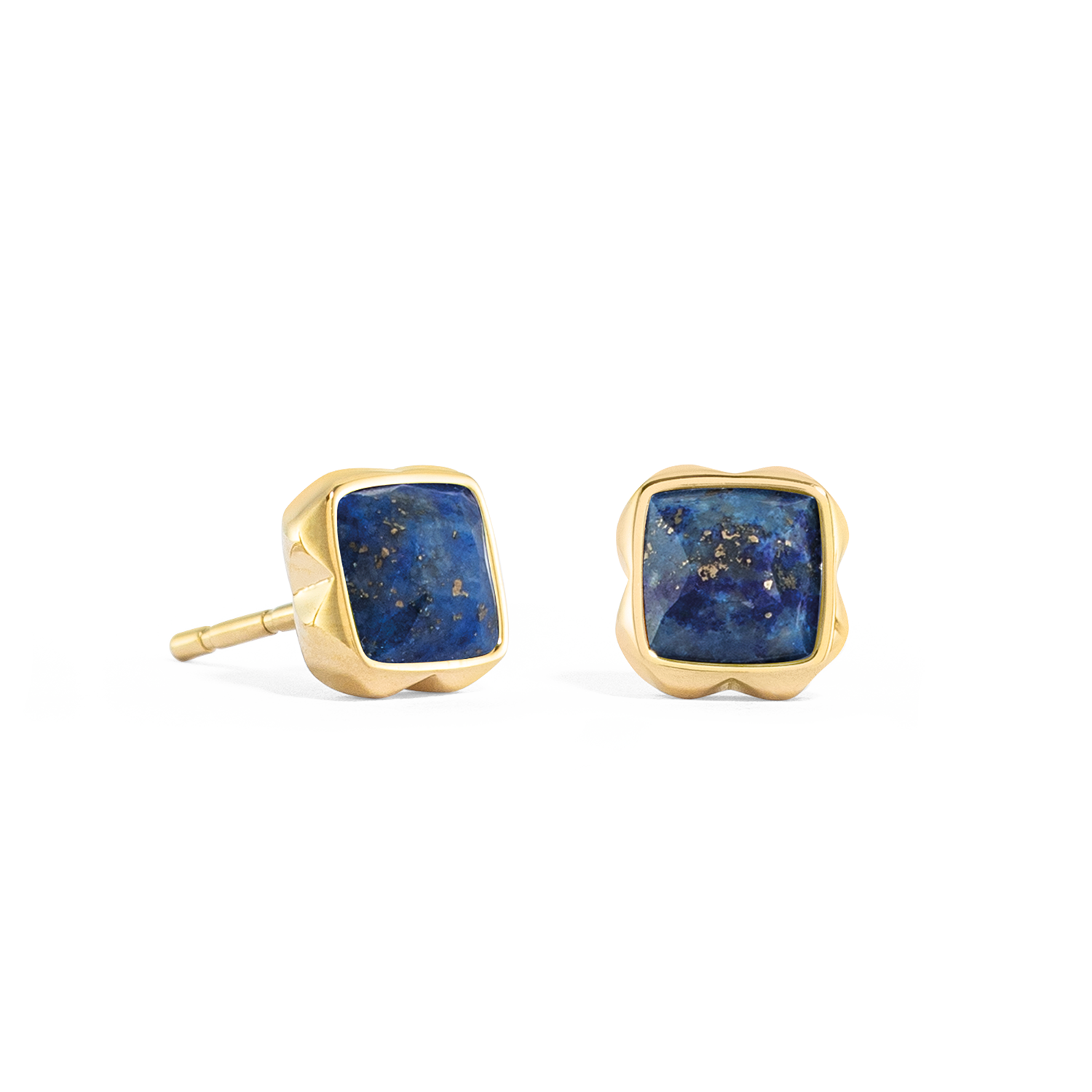 Birthstone September Ohrringe Lapislazuli Gold von COEUR DE LION