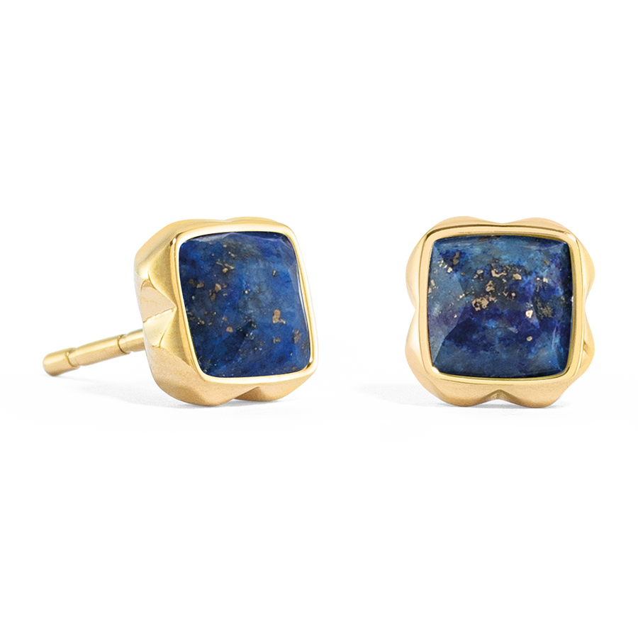 Birthstone September Ohrringe Lapislazuli Gold