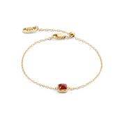 Birthstone Januar Armband Roter Achat Gold von COEUR DE LION