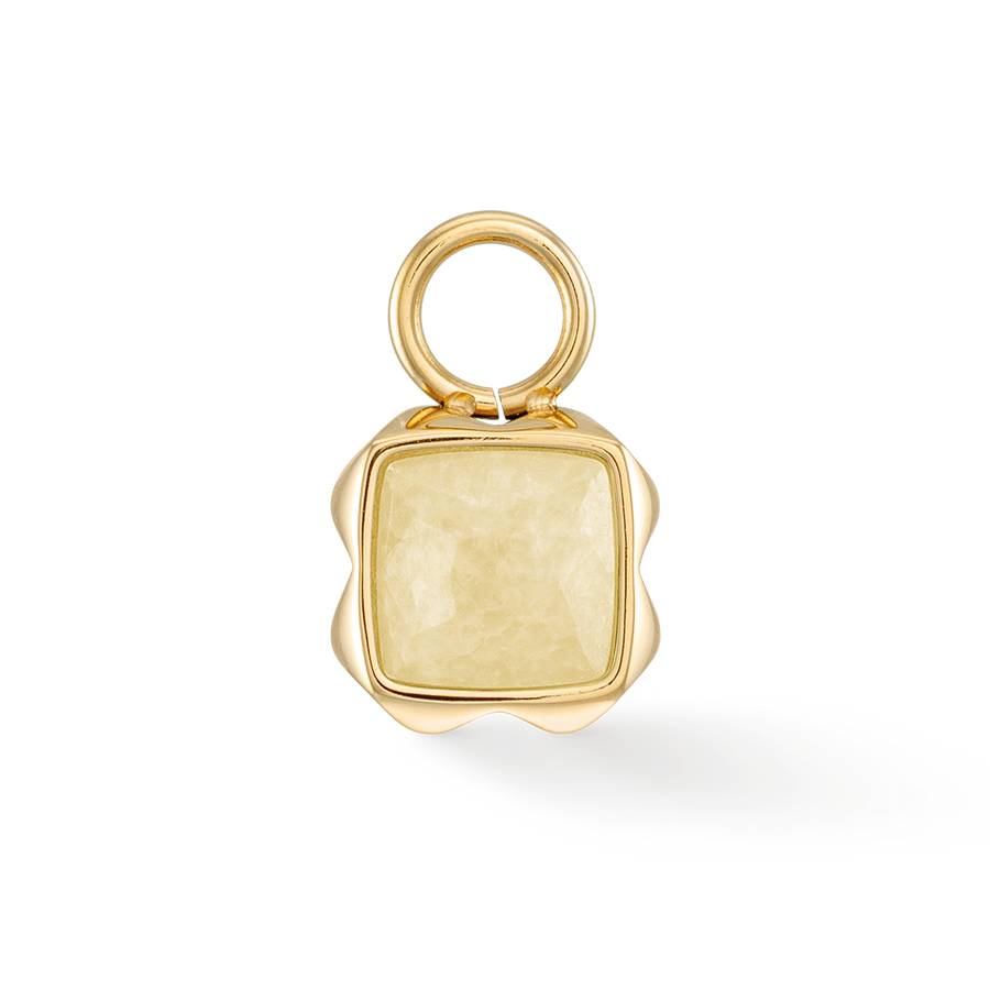 Birthstone November Charm Citrin Gold