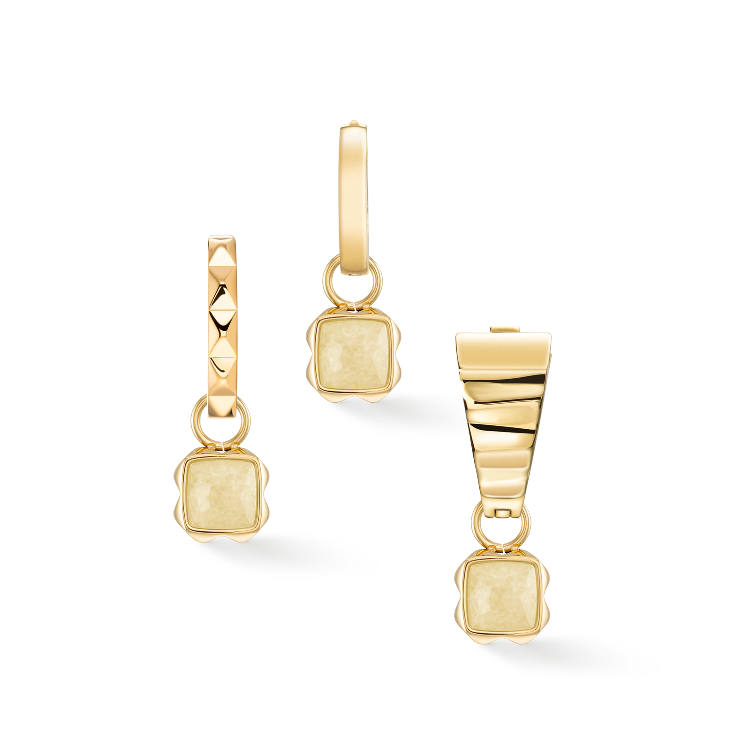 Birthstone November Charm Citrin Gold