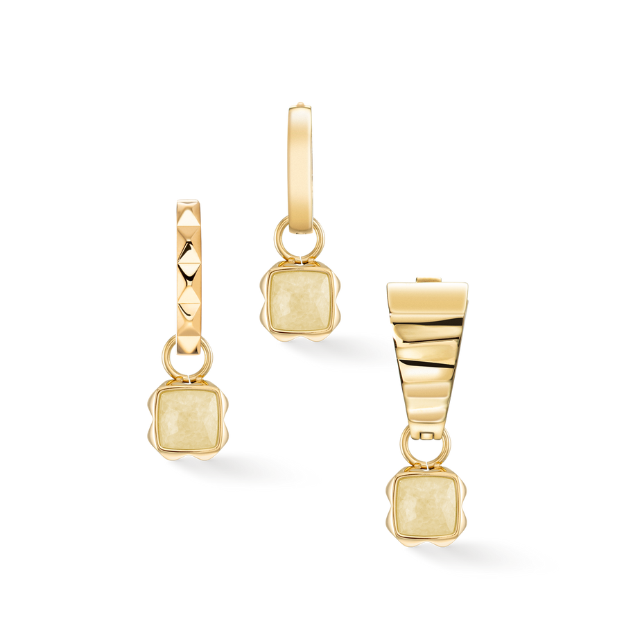 Birthstone November Charm Citrin Gold