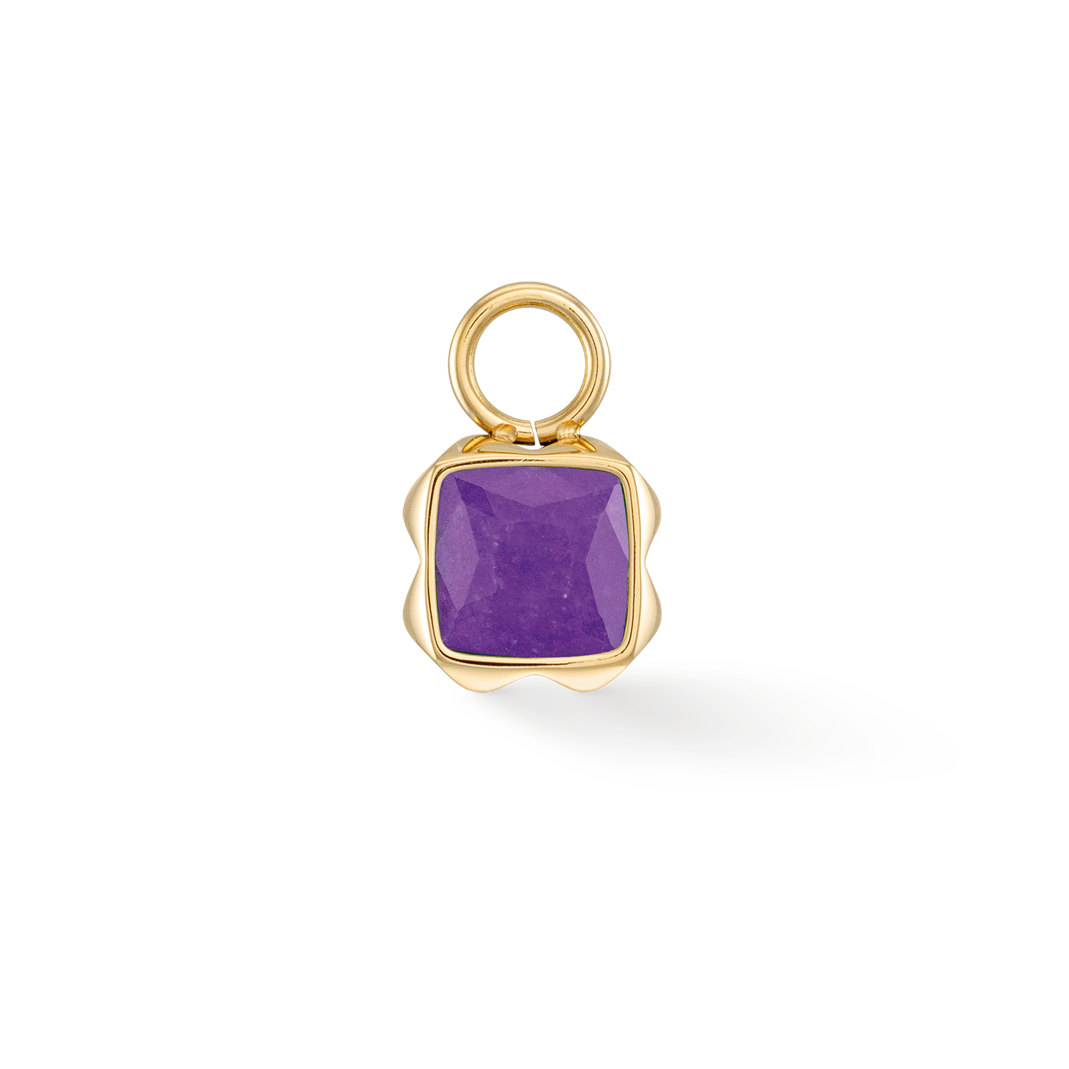 Birthstone Februar Charm Sugilith Gold von COEUR DE LION