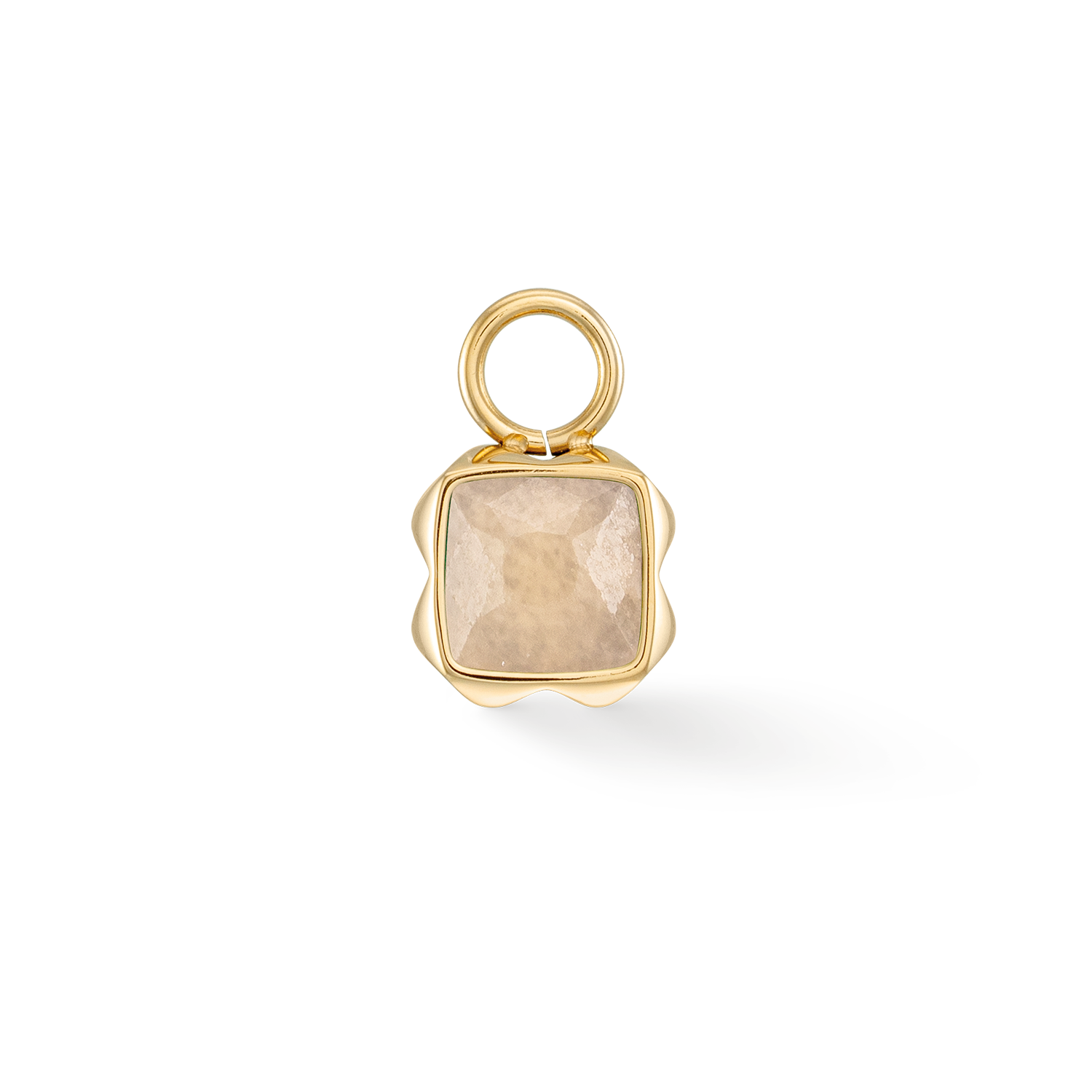 Birthstone Juni Charm Crème Jade Gold von COEUR DE LION