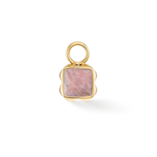 Birthstone Juli Charm Rhodochrosit Gold von COEUR DE LION