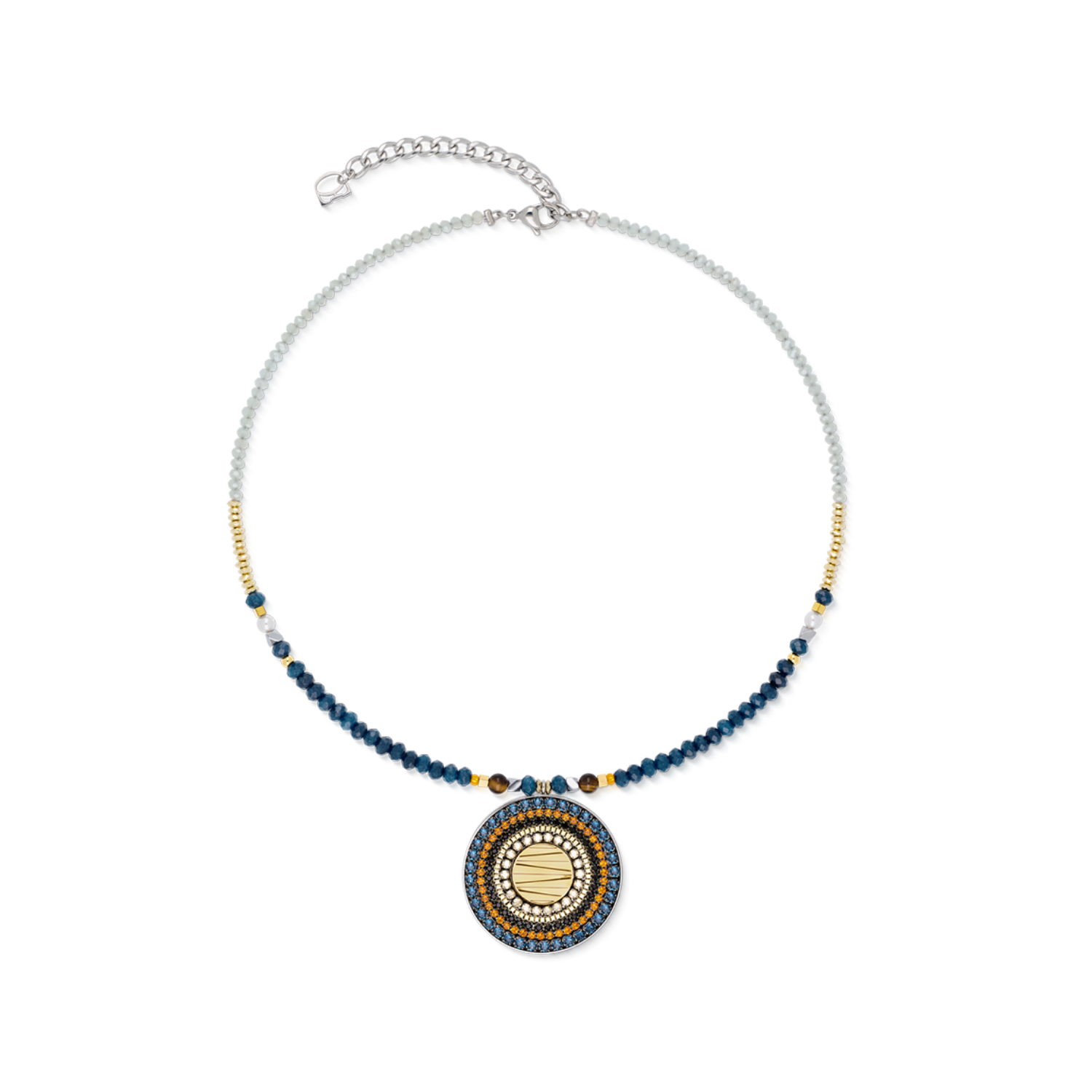 Halskette Amulett Modern Future Motion bicolor