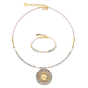 Armband Amulett Modern Future gold-beige von COEUR DE LION – im Set mit passenden Schmuckstücken