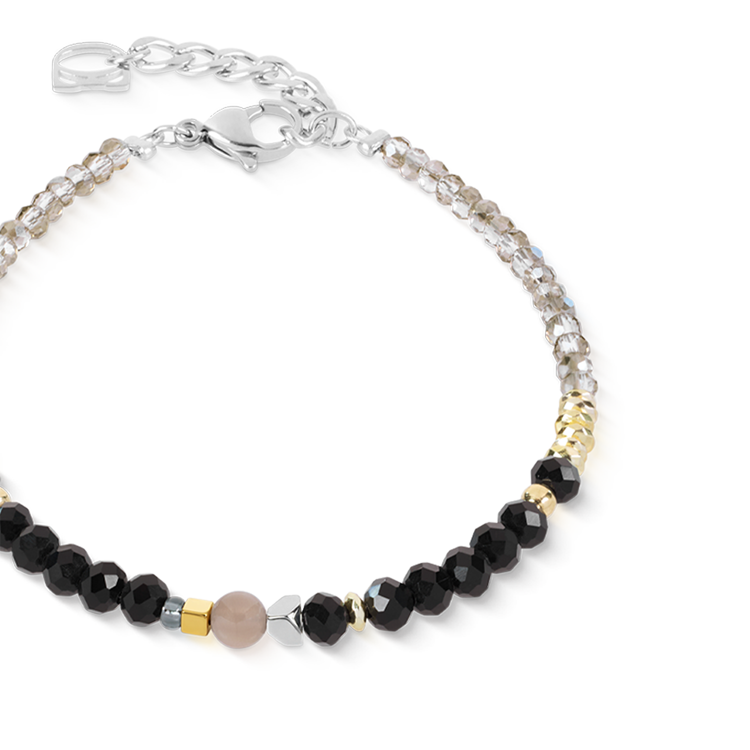 Armband Amulett Modern Future Gold-Schwarz