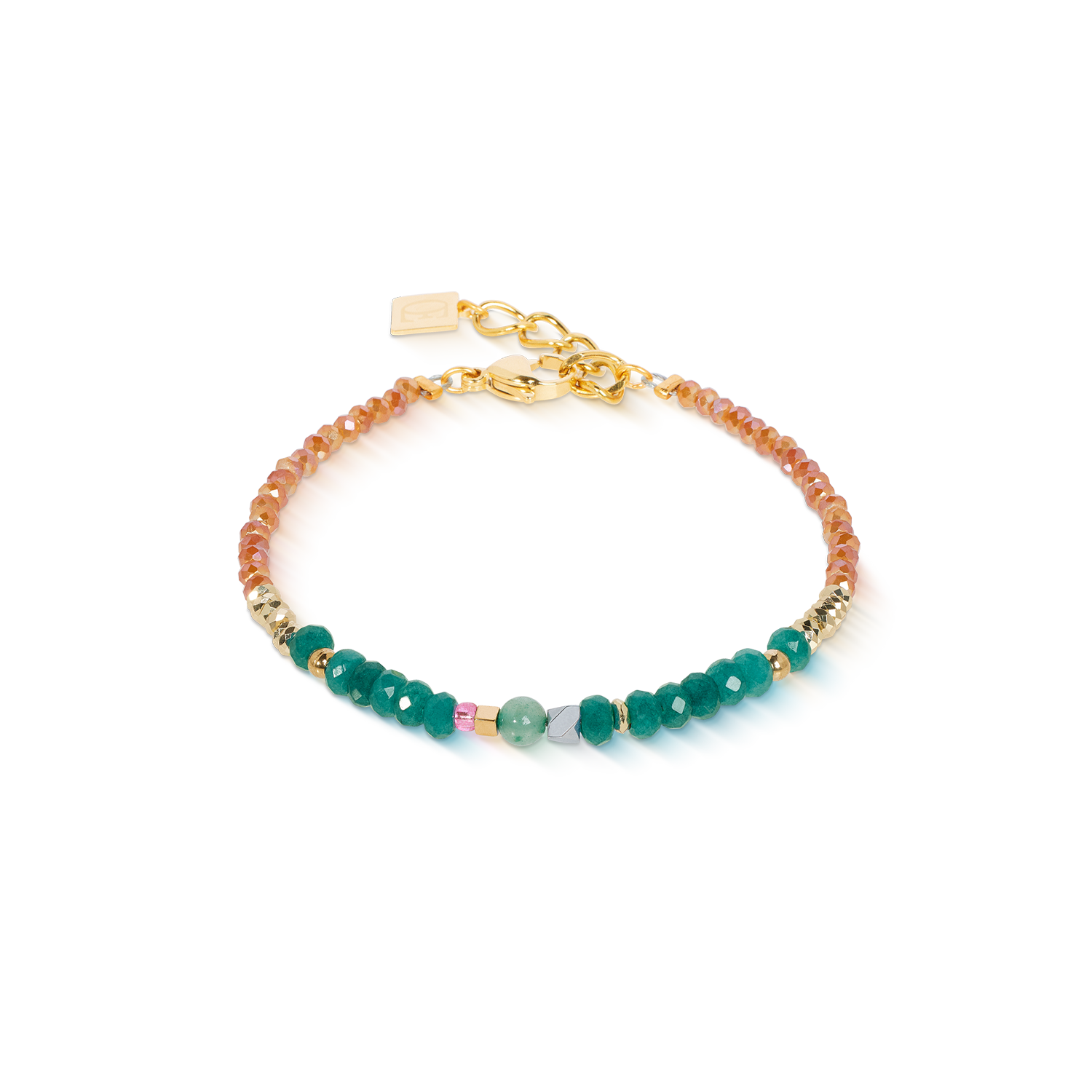 Armband Amulett Modern Future gold multicolor Boho