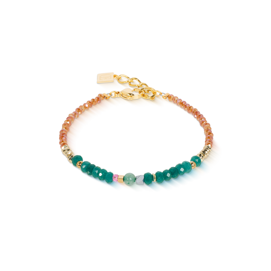 Armband Amulett Modern Future gold multicolor Boho