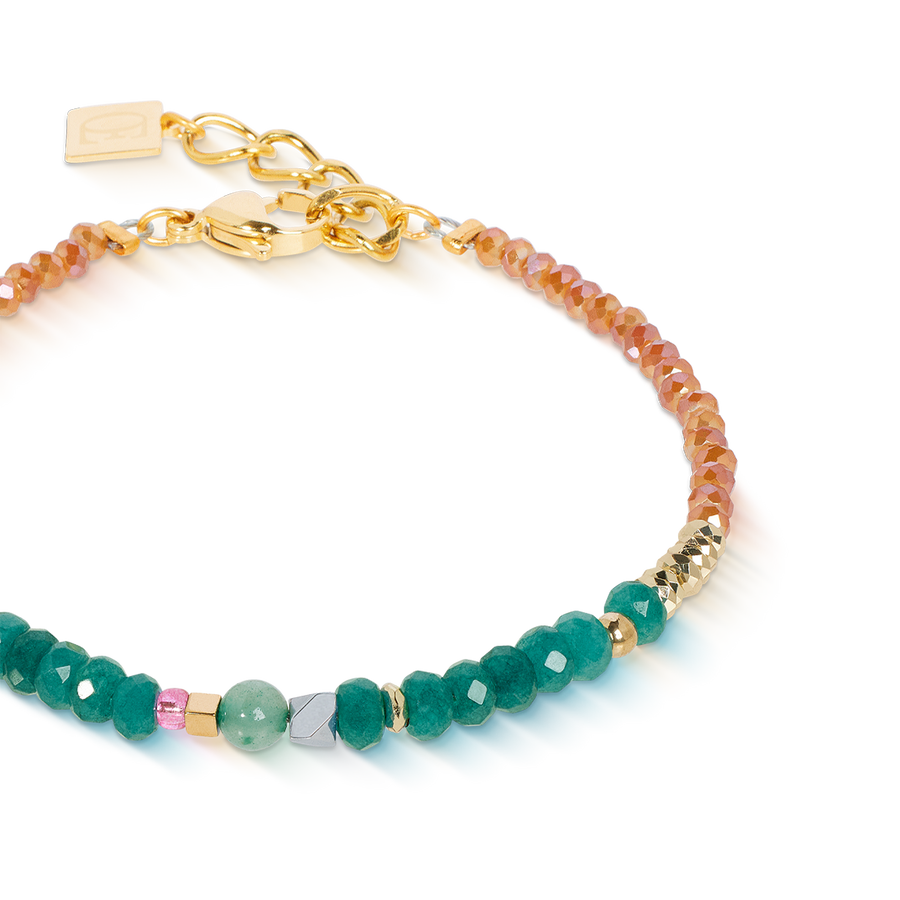 Armband Amulett Modern Future gold multicolor Boho
