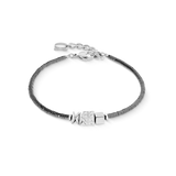 Armband Cube Trio Facets silber-grau