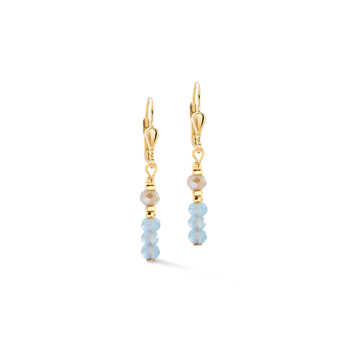 Ohrringe Rhythm Jade Sky gold von COEUR DE LION