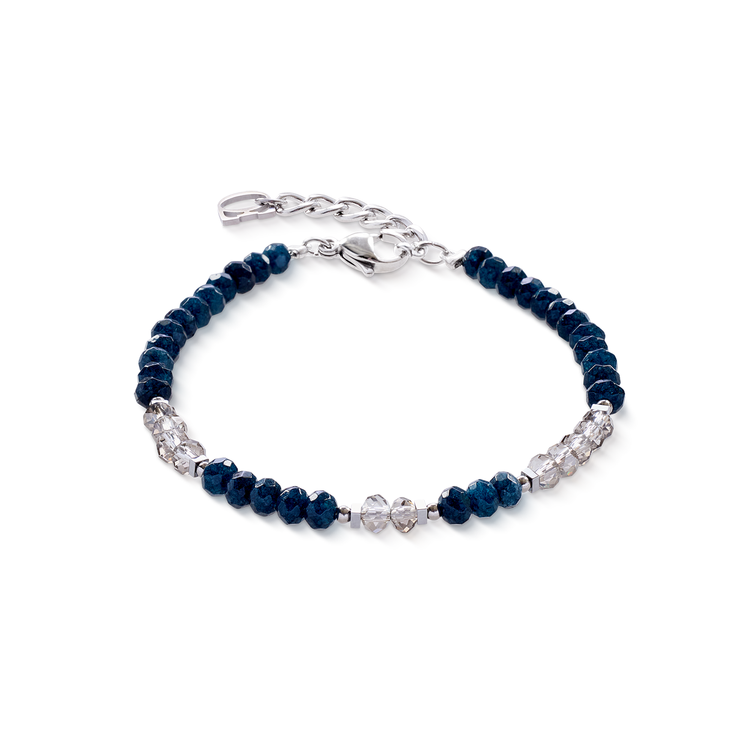 Armband Rhythm Jade Navy silber