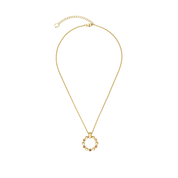 Halskette Soft Cube Circle Glow Sunset Gold von COEUR DE LION