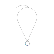 Halskette Soft Cube Circle Glow Ocean Silber von COEUR DE LION
