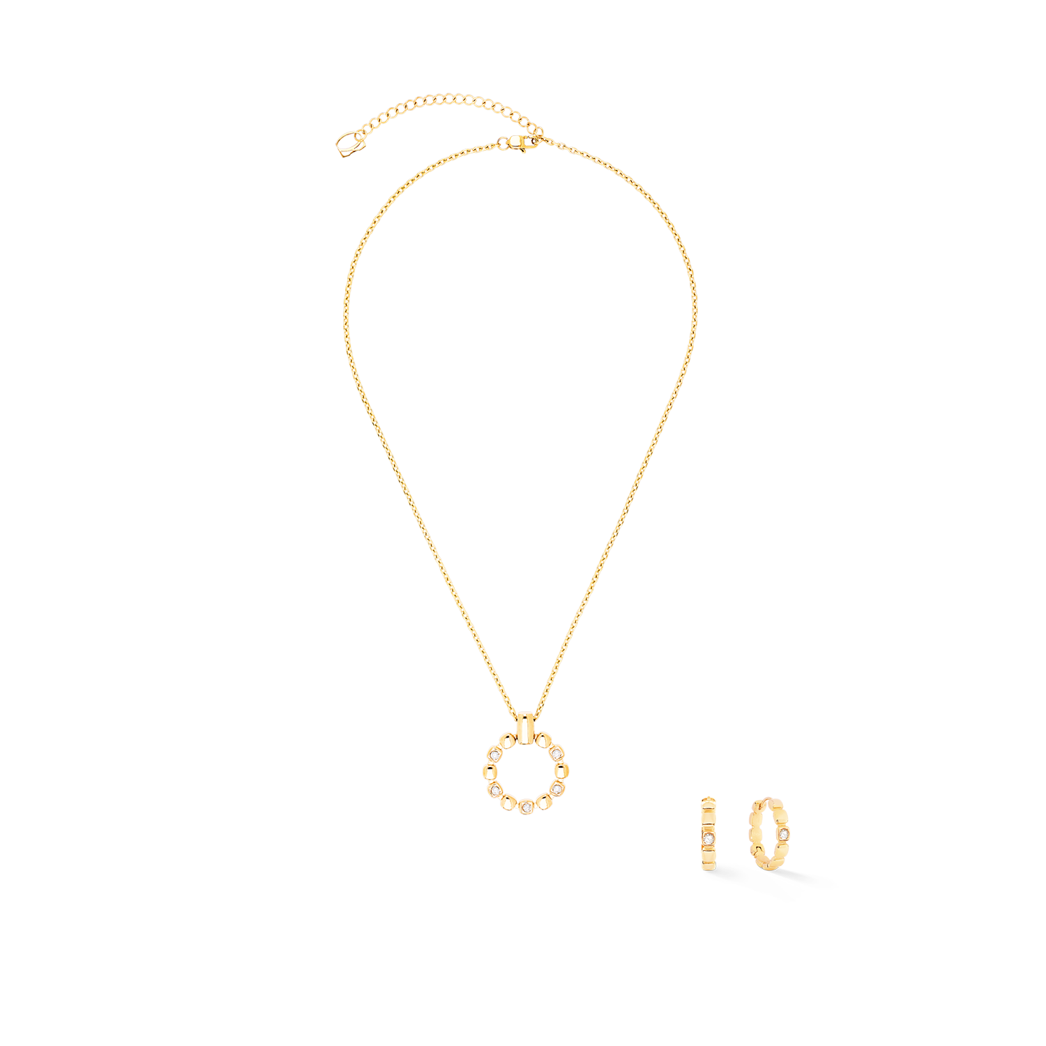 Halskette Soft Cube Circle Glow gold