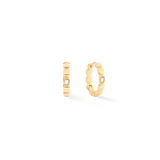 Ohrringe Creole Soft Cube Circle Glow gold