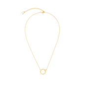 Halskette Small Soft Cube Circle Glow gold von COEUR DE LION
