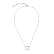Halskette Small Soft Cube Circle Glow silber von COEUR DE LION