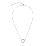 Halskette Small Soft Cube Circle Glow silber