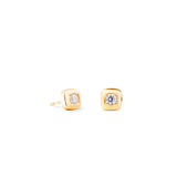 Ohrstecker Small Soft Cube Glow gold