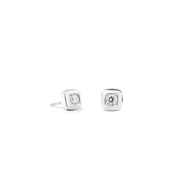 Ohrstecker Small Soft Cube Glow silber von COEUR DE LION
