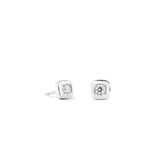Ohrstecker Small Soft Cube Glow silber